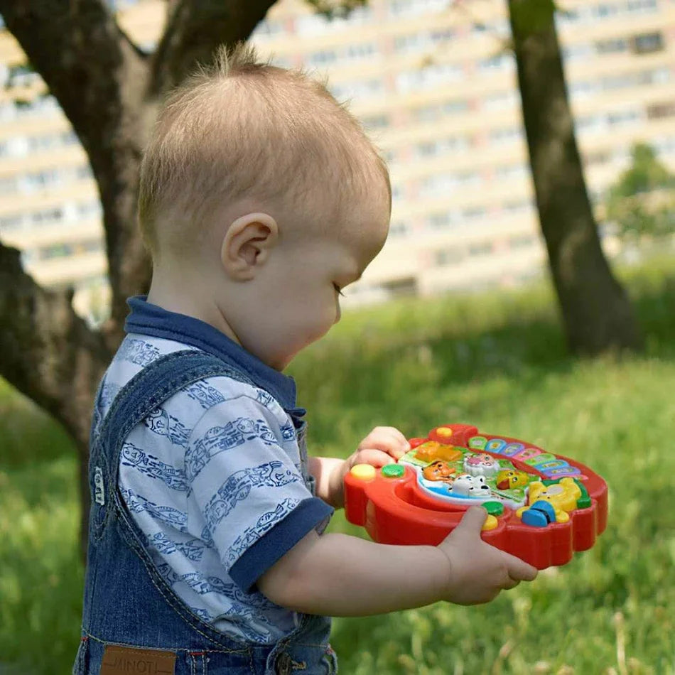 Kids Cartoon Piano Keyboard Game with Animal Sounds Flashing Light Music Baby Instrument Music Toys Educational Toys Kids Gifts