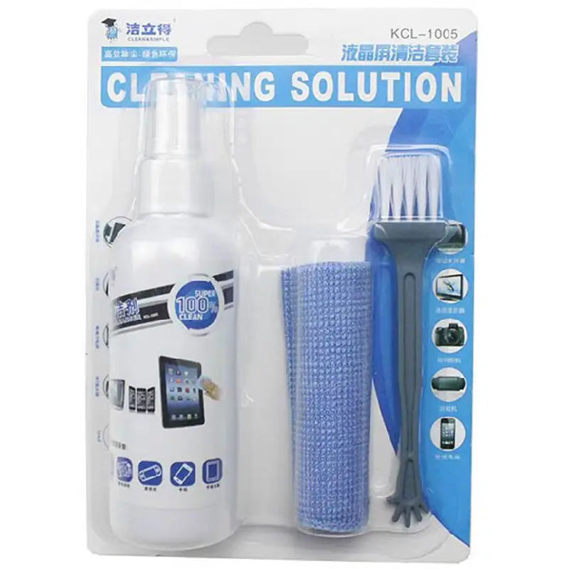 KCL-1005 Cleaning Kit Computer Periphery LCD Screen Universal LCD Screen Cleaning Three piece Cleaning Kit