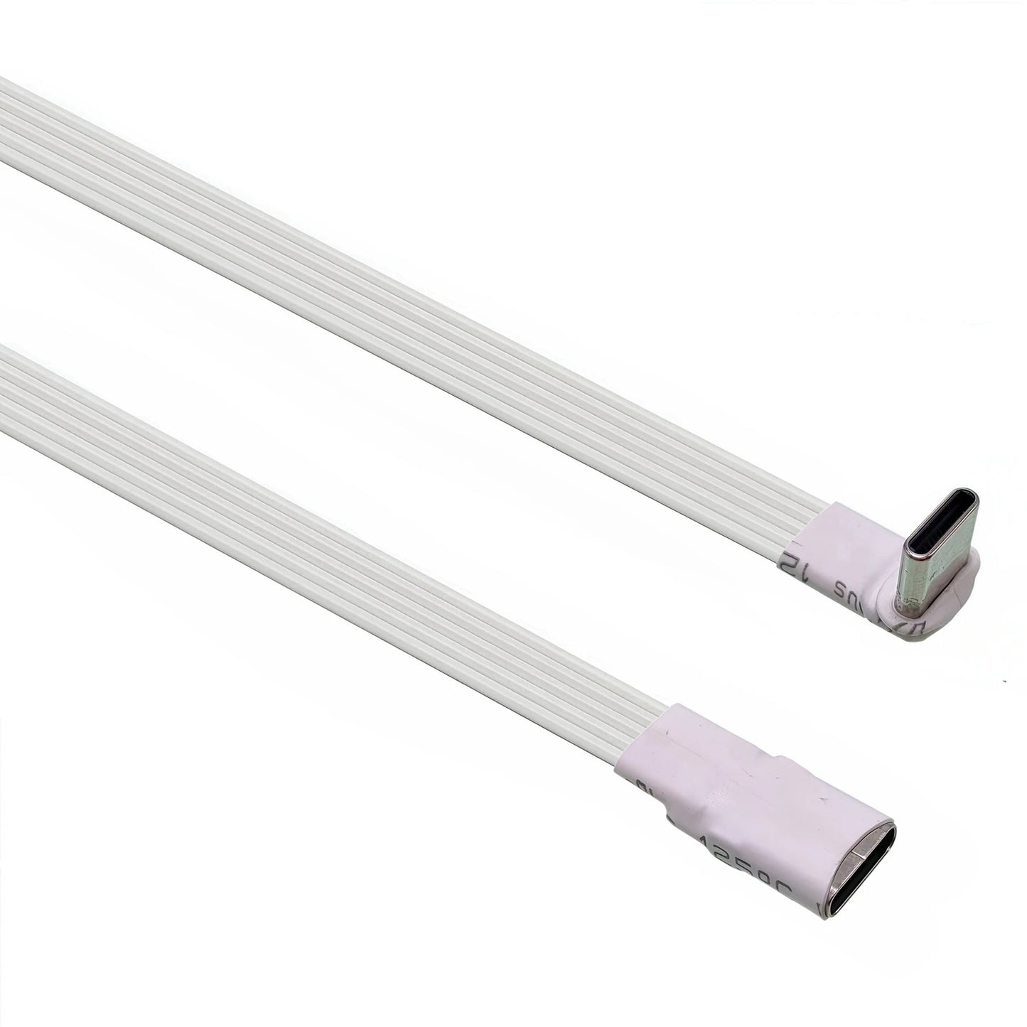 5CM 10CM 20CM 30CM 50CM 100CM USB 2.0 Type C to Type C Extension Cable 90° Adapter FPC FPV Band Flat USB C Cable 3A 5CM-100CM