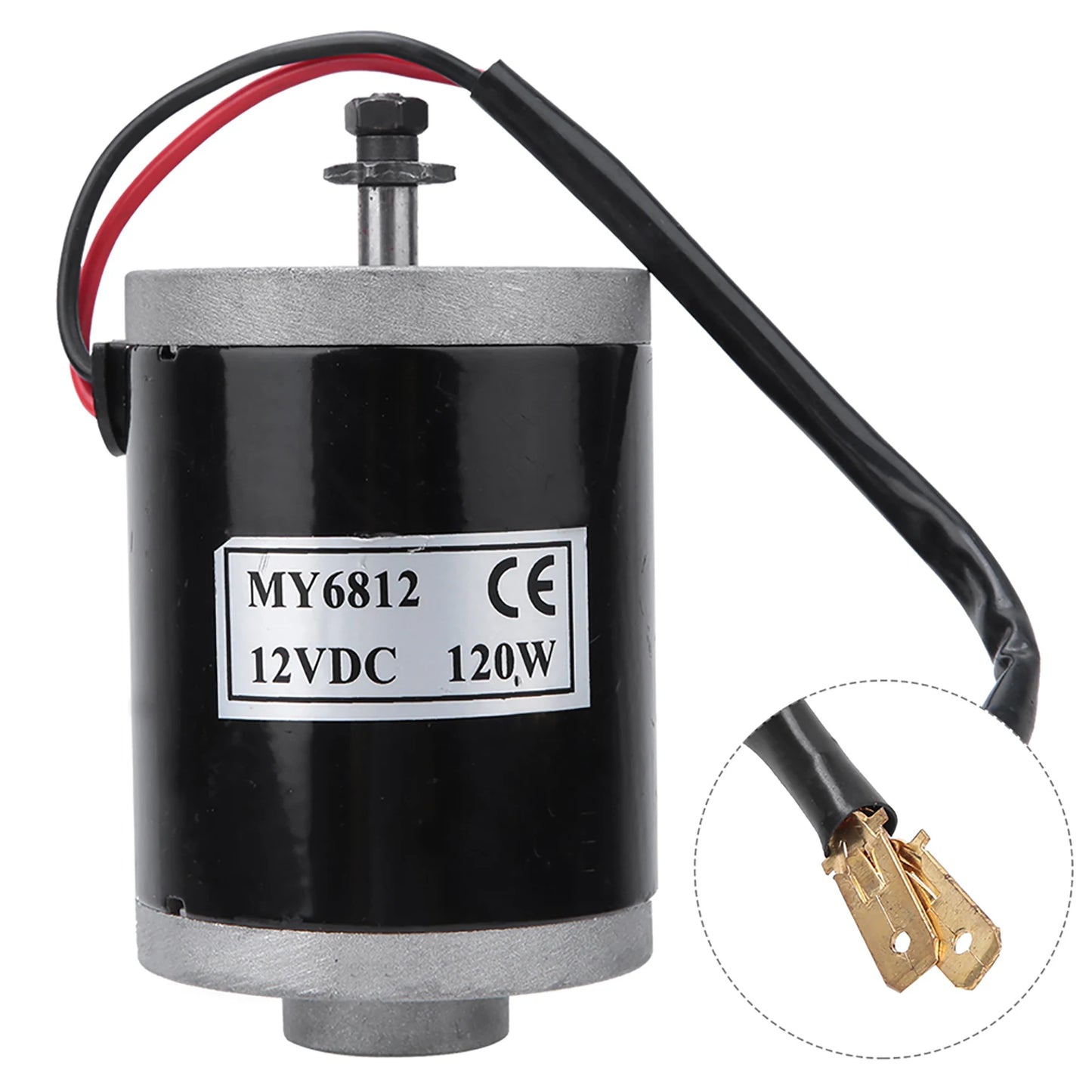 Brushed Motor MY6812 12V 120W High Speed Small Brush Motor with Belt Pulley Electric Scooter E Bike Accessory Bike Brushed Motor