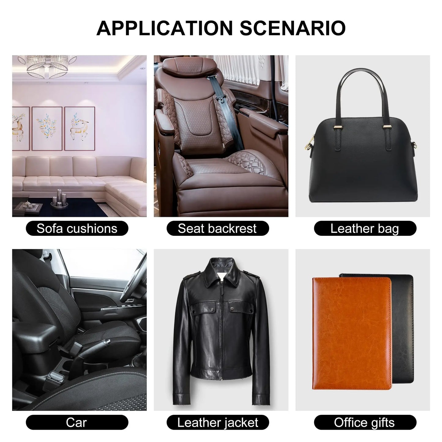 Leather Repair Patch for Furniture Sofa Car Seats Office Chairs Couch Scratch Tape Kit Self Adhesive Waterproof Sticker Hand Bag