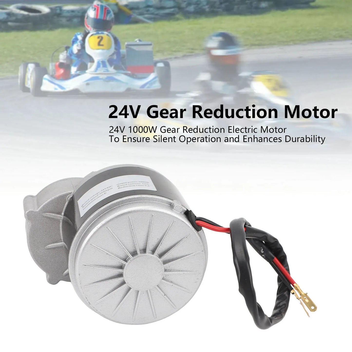 24V 1000W Gear Reduction Electric Motor Electric  Motor Reductor for Electric Bike Tricycle Go Karts Bike Reduction Motor