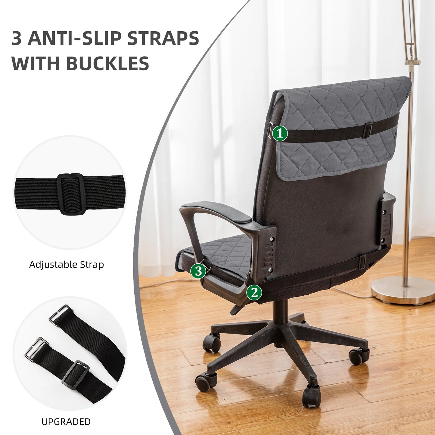 1pc Waterproof,Oil-Proof And Dust-Proof Chair Covers For Office Chairs,All-Season Universal Diamond-Grid Chair Cushions