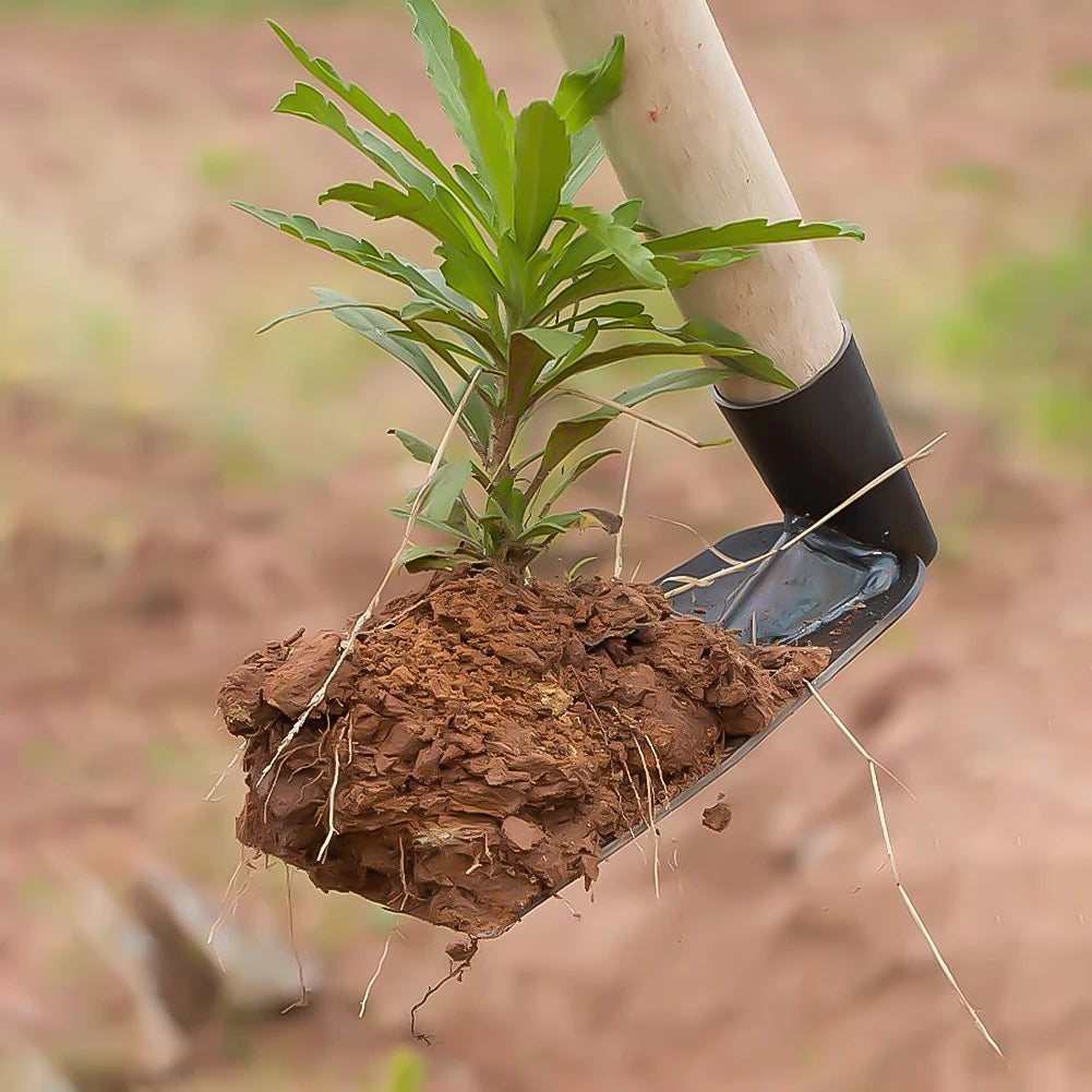 Garden Hoe for Digging Soil Agricultural Hoe Forging Weeding Small Hoe for Planting Vegetables Flowers Outdoor Farming Tools