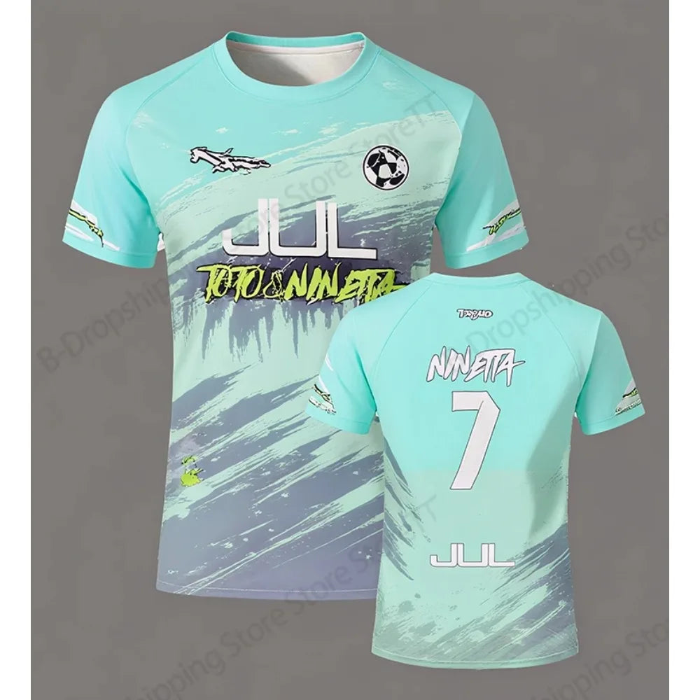Jersey 90 minute JUL MM8 Football 3d Print T-shirt Men Women Fashion Short Sleeve Tops Tees Sports Tshirt Y2k Clothing New 2025