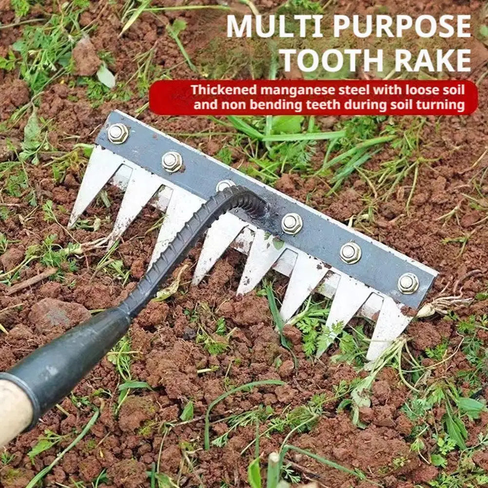5/6/7/8 Garden Hoe Weeding Tool Digging Wild Vegetables Weeding Loosening Soil Agricultural Farm Tools Menggang Rake