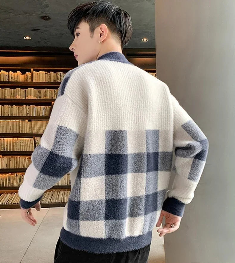 Pullovers Male Long Sleeve Autumnr and Winter Korean Style Knitwear Harajuku Clothing Deals 2025 Y2k Top Men's Knit Sweater