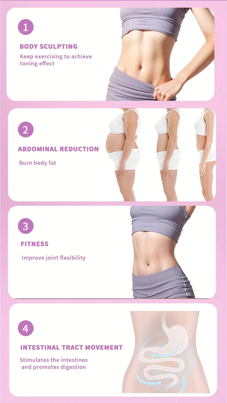 Adjustable Detachable Exercise Hoop, 2-in-1 Waist Training Fitness Pilates Hoop