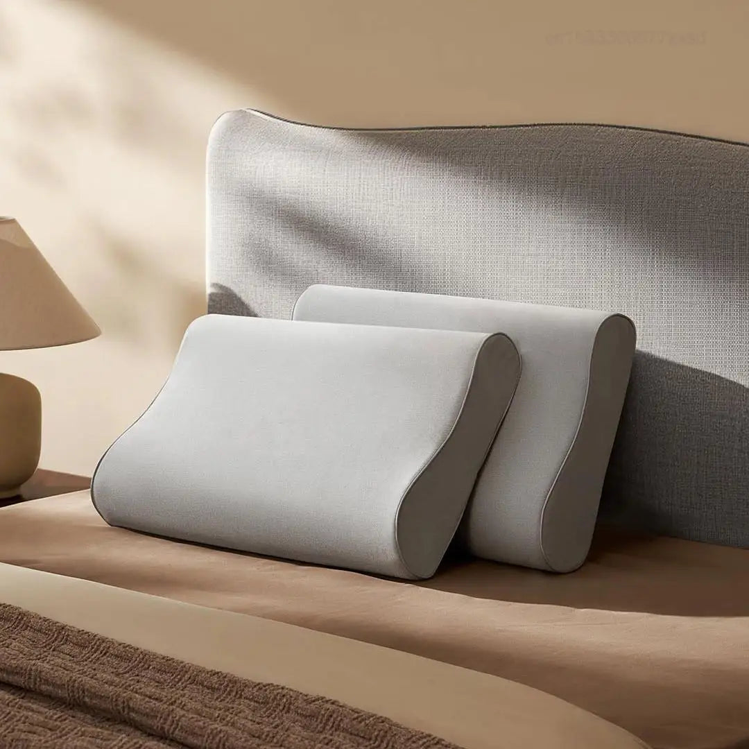 Xiaomi Mijia Memory Cotton Neck Pillow Pro Soft Breathable Antibacterial Strong Support 9cm 11cm High Low Curve Seamless Fit