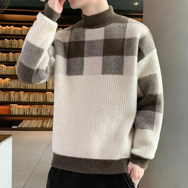 Pullovers Male Long Sleeve Autumnr and Winter Korean Style Knitwear Harajuku Clothing Deals 2025 Y2k Top Men's Knit Sweater