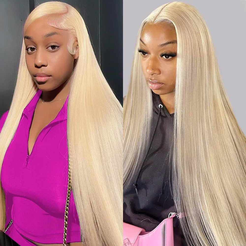 52 Inch 613 Blonde HD Lace Frontal Wig Human Hair Wigs 13x6 200 Density HD Transparent Lace Front Human Hair Wigs For Women