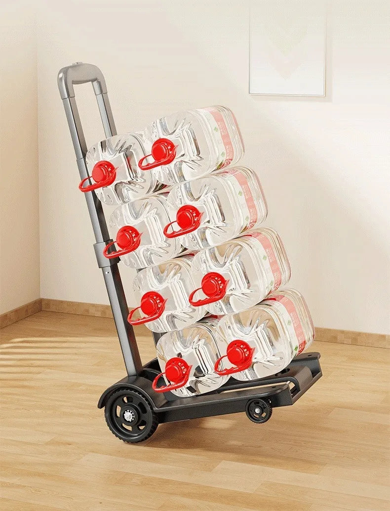 Wheel Trolley folding luggage trolley Folding Hand Truck Barrow Cart Travel Luggage Shopping Cart Portable Home Use Cart