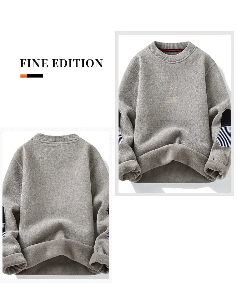 Pullovers Sweater For Men Men's Clothing Men's Sweat-shirt Spring Casual Streetwear Knit Autumn Fashion Hombre Warm Solid Male