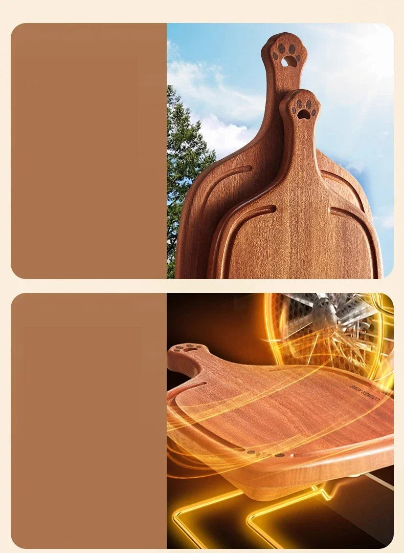 COOKER KING Wooden Kitchen Board Household Pizza Bread Fruit Steak Profession Cutting Board Hangable Kitchen Tool in Stock