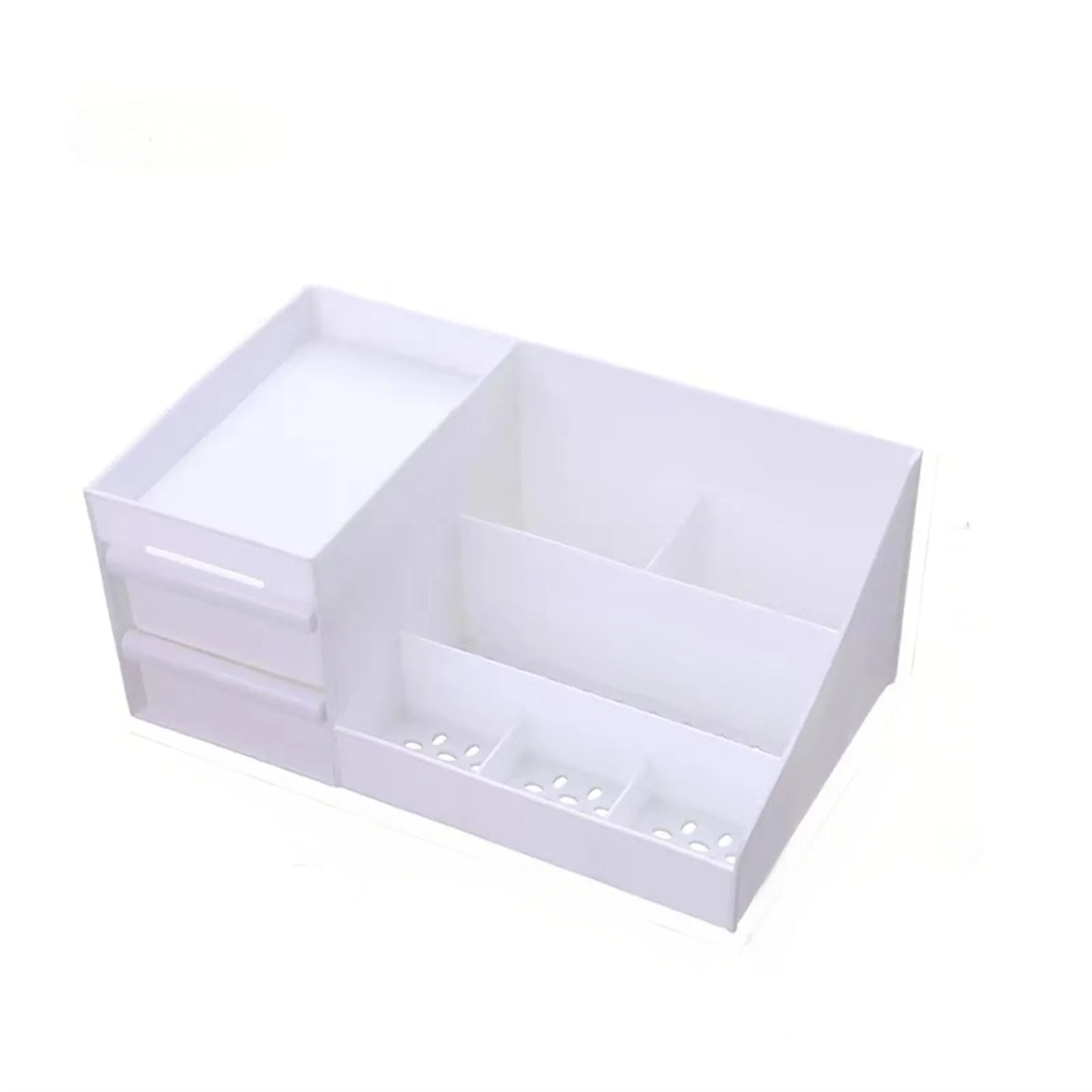 Cosmetic Display Case Desk Storage Box with Clear Drawers Large Capacity Makeup Brush Organizer For Bathroom Desktop