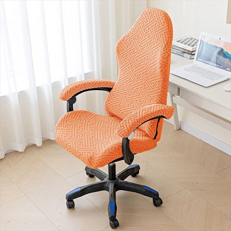 Jacquard Gaming Chair Covers Elastic Office Chairs Cover Armchair Slipcover Computer Chair Slipcovers with Armrest Covers