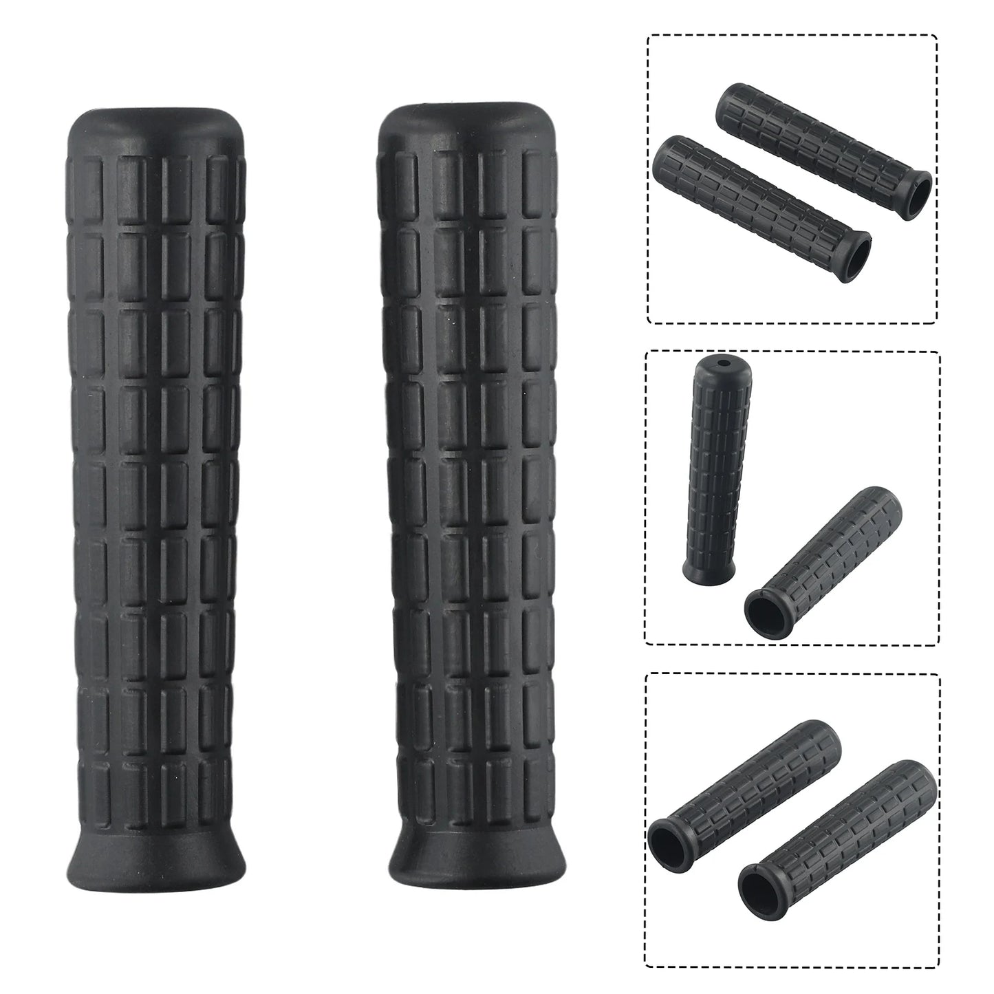 Wheelbarrow Rubber Handles Comfort Durable Grips Handlebar Non Slip Plastic Replacement Universal High Quality