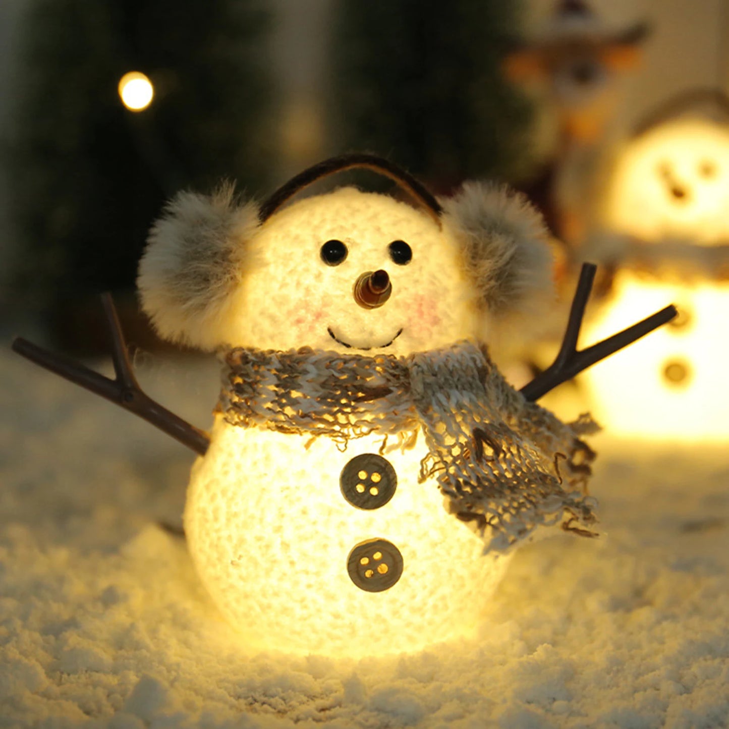 Christmas  Light Up Snowman Holiday Present,for Holiday Decor for Home Office Giving , Battery Operated