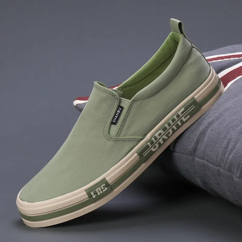 Lightweight Men's Canvas Shoes Comfortable Low-cut Vulcanized Shoes Men Espadrille Non-slip Casual Shoes Men Flats 2024