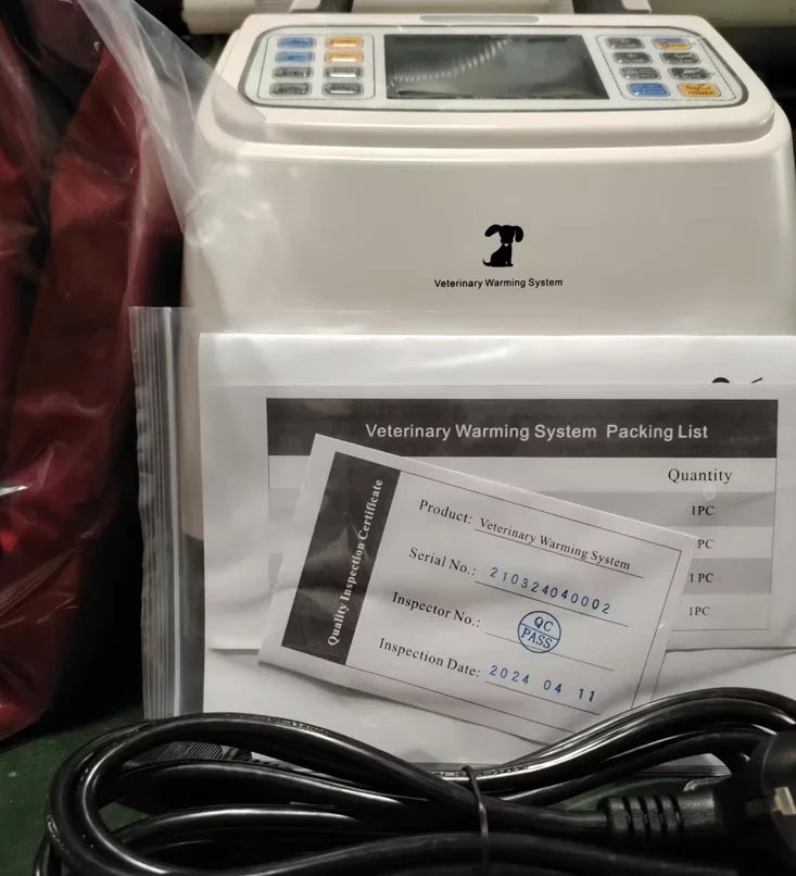Pet heating system for animal use in clinic warmer