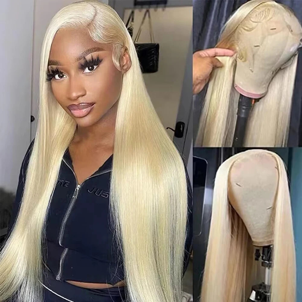 13x6 Body Wave Transparent Hd 42 46 Inch 613 Honey Blonde Lace Frontal Human Hair Wig 200 Density Brazilian 13x4 Lace Front Wig