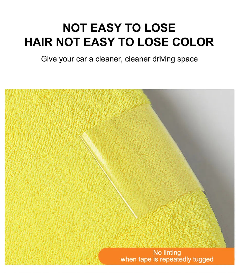 SEAMETAL Microfiber Car Washing Glove Double-Faced Thickened Coral Fleece Cleaning Brush Gloves Car Detailing Cleaner Care Tool