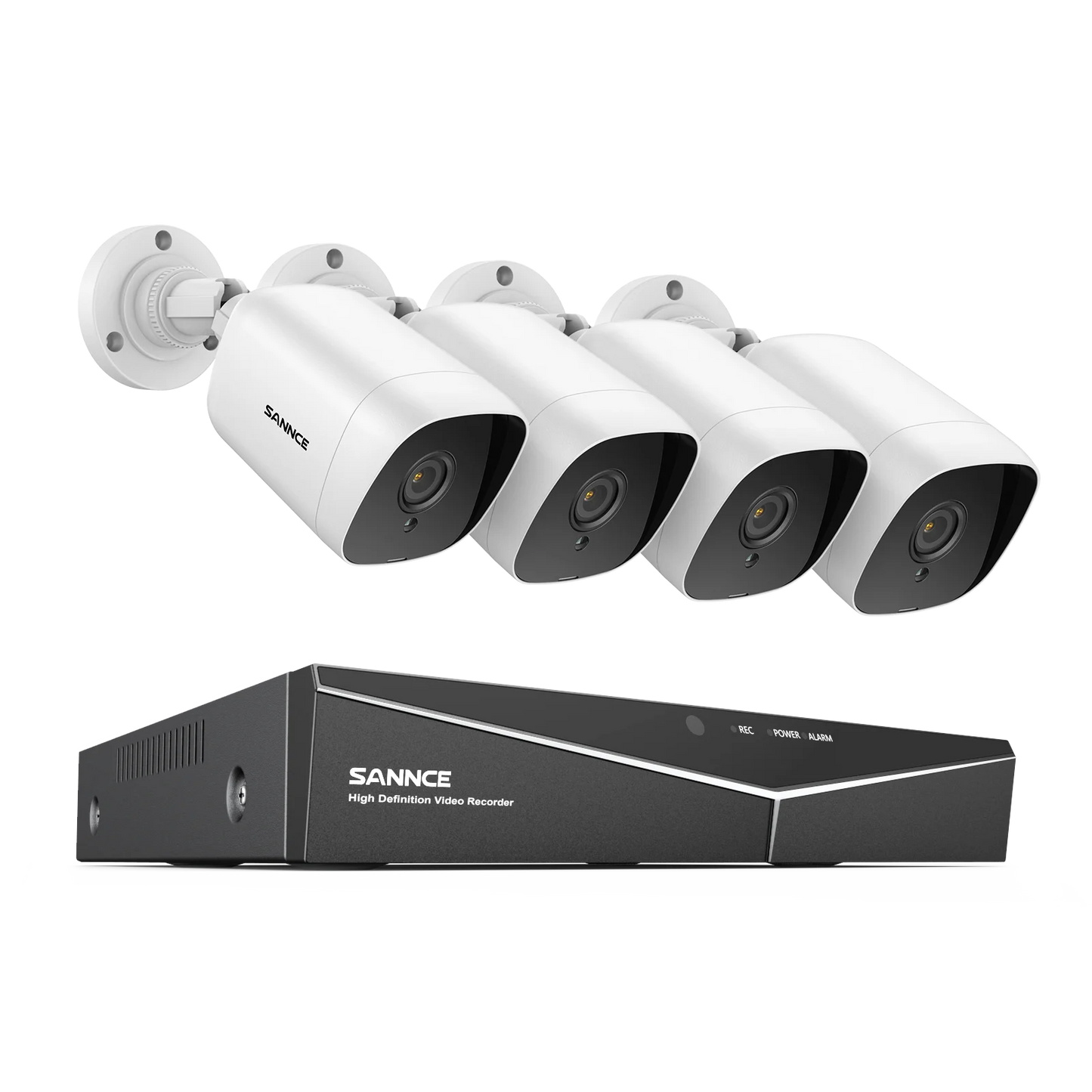 SANNCE 8CH 1080P Lite DVR CCTV System 4/8pcs FD 2.0MP Security Cameras IR Outdoor IP66 Video Surveillance Kit Motion Detection