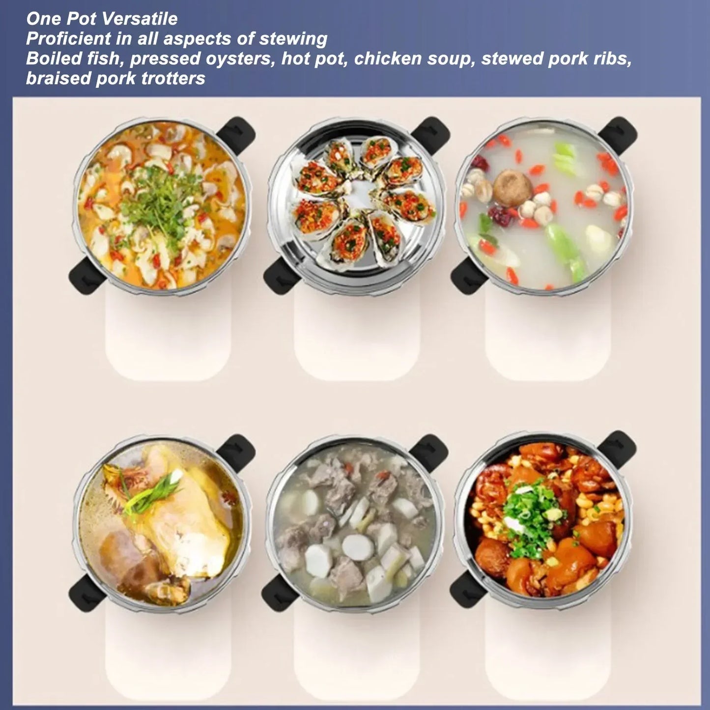 1.8L 18cm Pressure Cooker Stainless Steel  Safe Explosion Proof  Pressure Cooker Pot for Gas Stove Induction Cooker