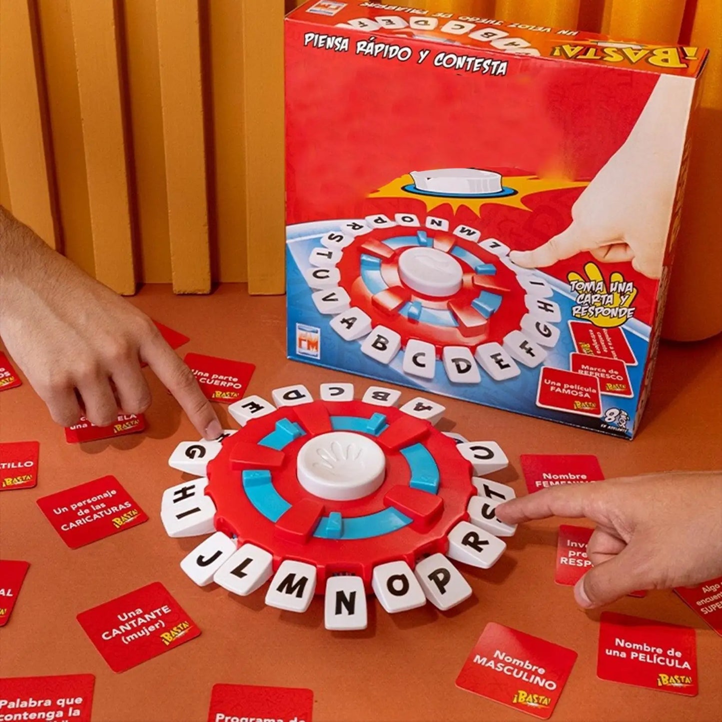 NEW Children Spanish Word Game Fast Paced Family Board Game Letter Pressing Party Games  Enhance Vocabulary Skills