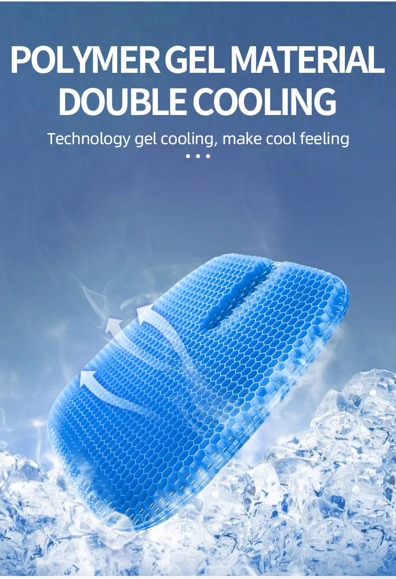 Car Seat Honeycomb Gel Seat Office Seat Four Seasons Universal Silicone Breathable Student Seat Car Seat Honeycomb Gel Seat Offi