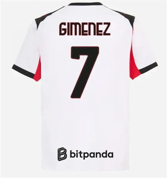 Jersey Island Home and Away GIMENEZ No. 7 Jersey for The 25/26 Season, Quick Drying and Breathable Adult and Children's Jersey