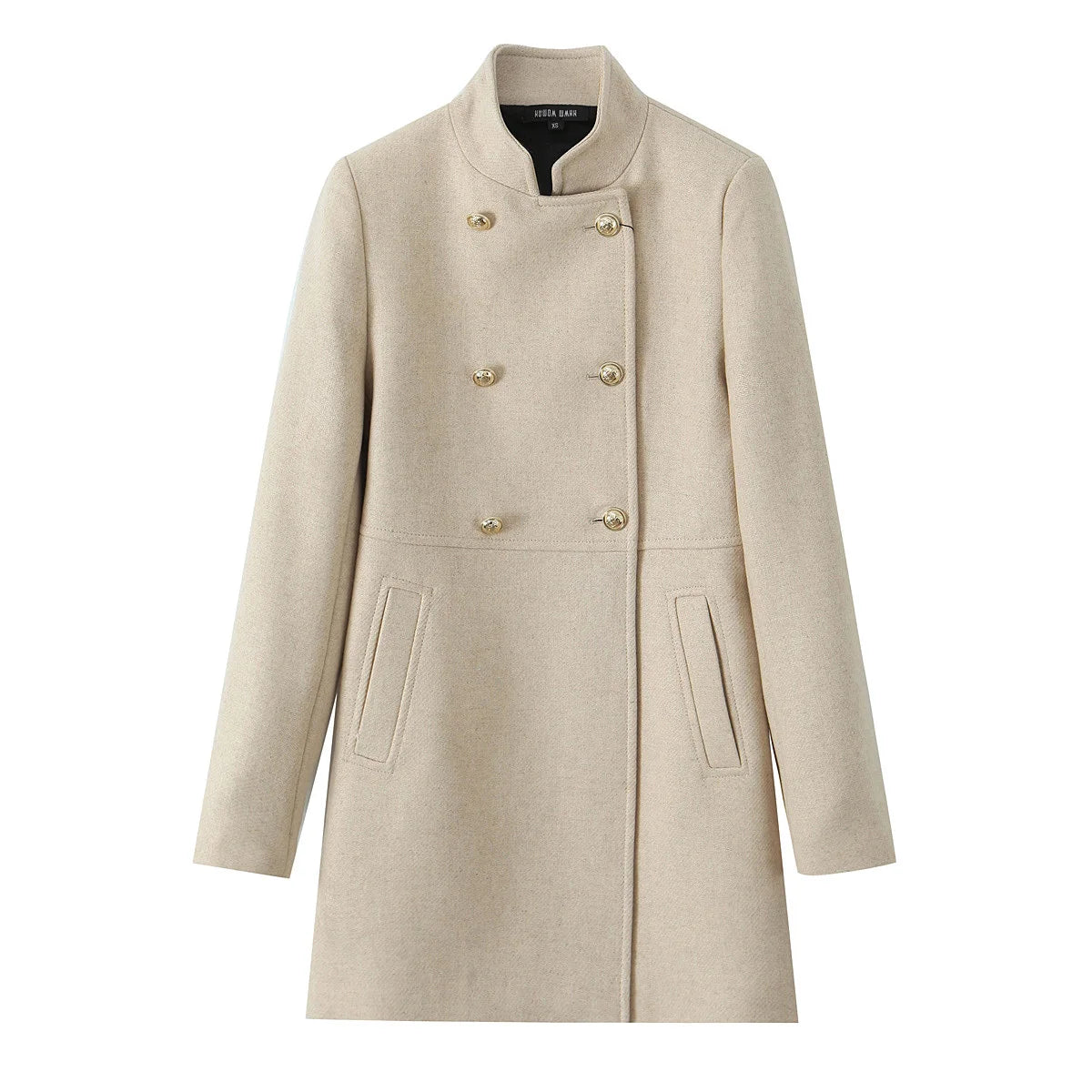 Woolen Coat Fall Fashion Black Long Coat Elegant And Pretty Women's Coats American Retro Autumn Outerwear Urban Coats