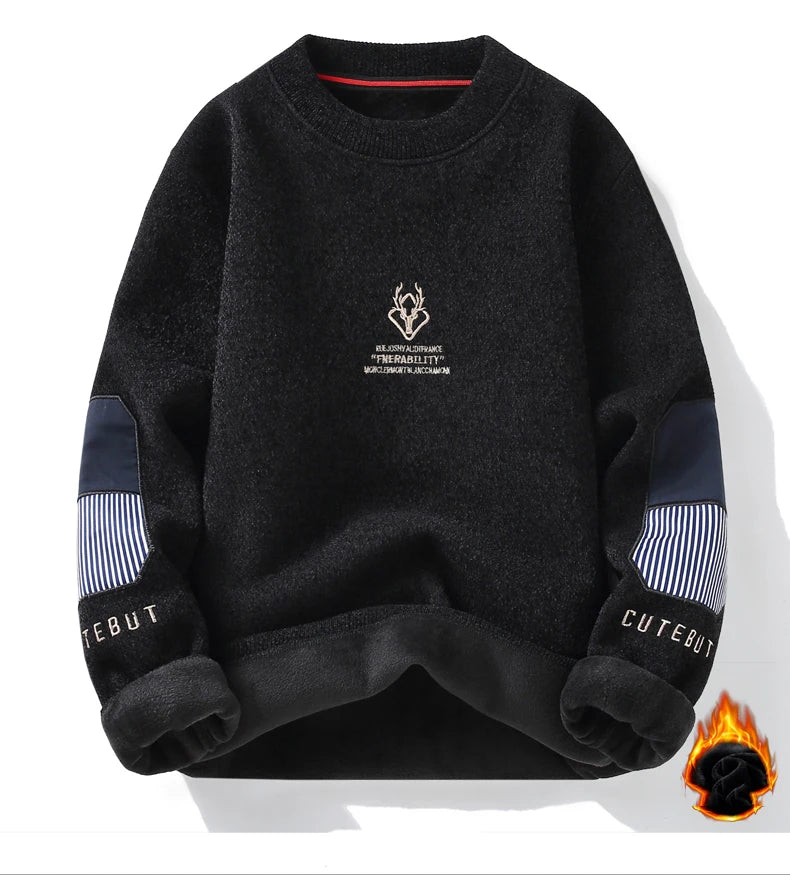 Pullovers Sweater For Men Men's Clothing Men's Sweat-shirt Spring Casual Streetwear Knit Autumn Fashion Hombre Warm Solid Male