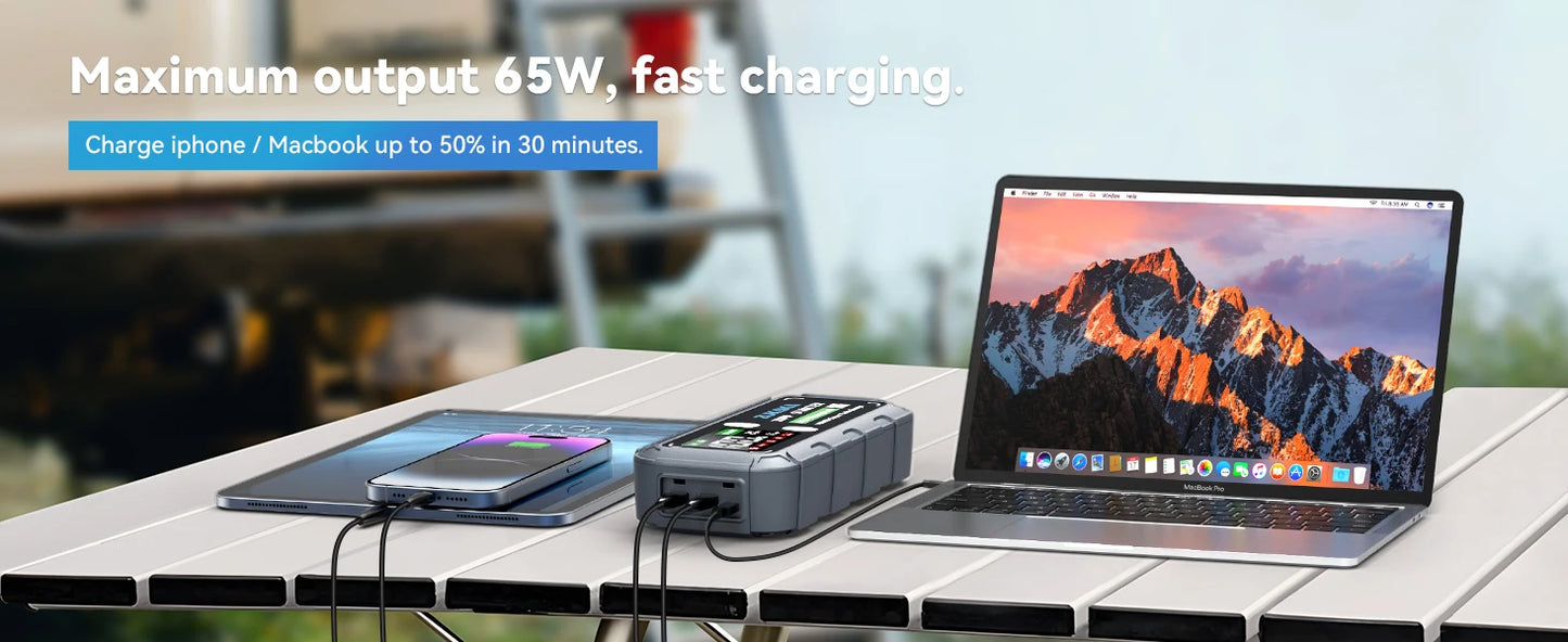 Car Jump Starter with Air Compressor Power Bank Portable Emergency Battery Booster Starting Device for Cars