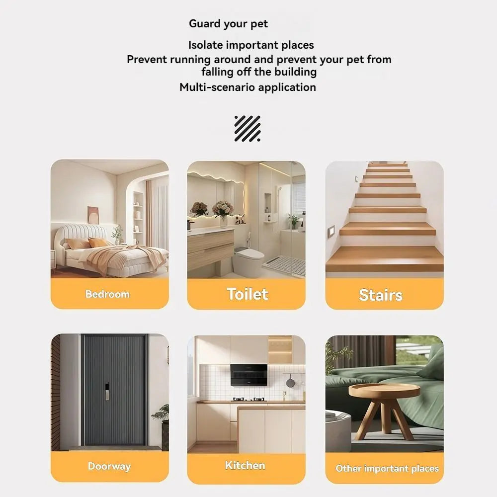 Multifunctional Auto Retractable Pet Gate Guard Universal Baby Safe Guard Door 78cm Creativity Child Barrier Fences Stairs