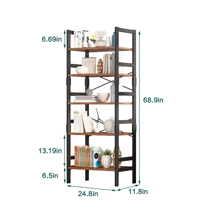 Home Office Furniture Luxury Modern Design Wooden Bookshelf Cabinet Wall Bookcase Supermarket Shelves