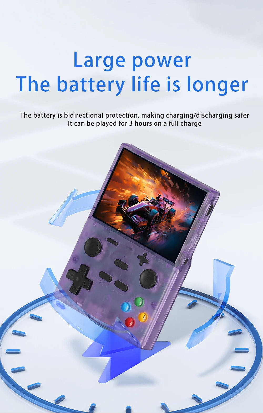 XGB35 Game Console 40000+Games 3.5'' Hd screen Wireless dual controller, two-player battle Play games on TV  Linux System