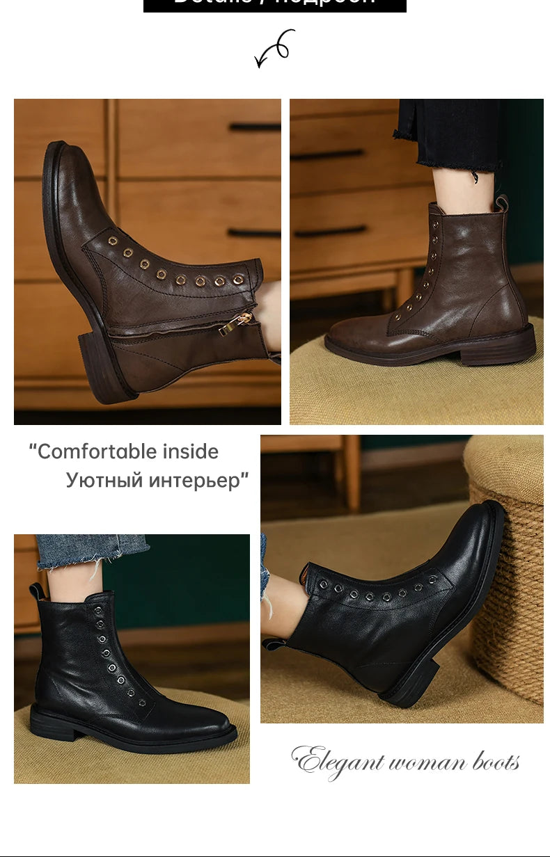 Ods Chelsea Boots High-top Boots Wear-resistant Breathable Fashion Trend Versatile Round Toe Casual Non-slip Spring and Autumn