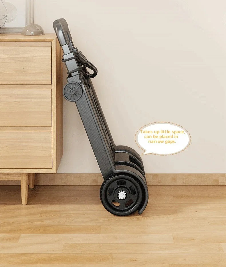 Wheel Trolley folding luggage trolley Folding Hand Truck Barrow Cart Travel Luggage Shopping Cart Portable Home Use Cart
