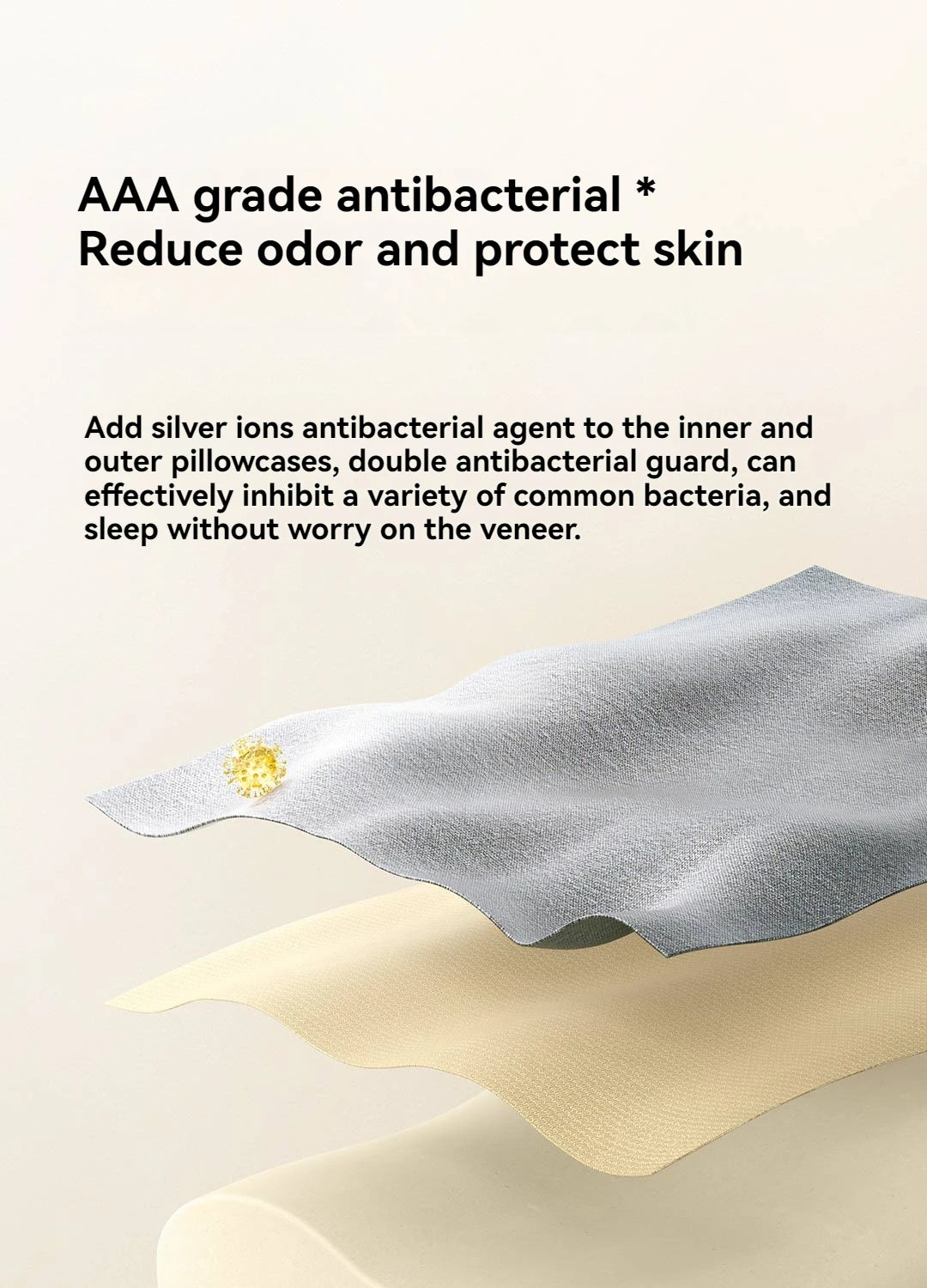 Xiaomi Mijia Memory Cotton Neck Pillow Pro Soft Breathable Antibacterial Strong Support 9cm 11cm High Low Curve Seamless Fit