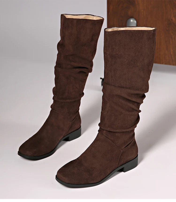 Boots Women's High Boots For Winter Shoes Woman Heels Botas Mujer New High Knee Boots Women Luxury Long Winter Footwear Snow