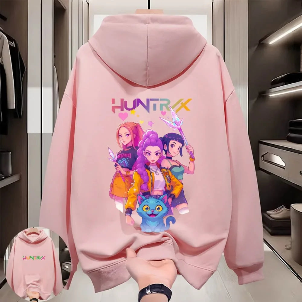 The women's hunting team sweaters are warm in autumn and winter and are not heavy, the same for parent-child.