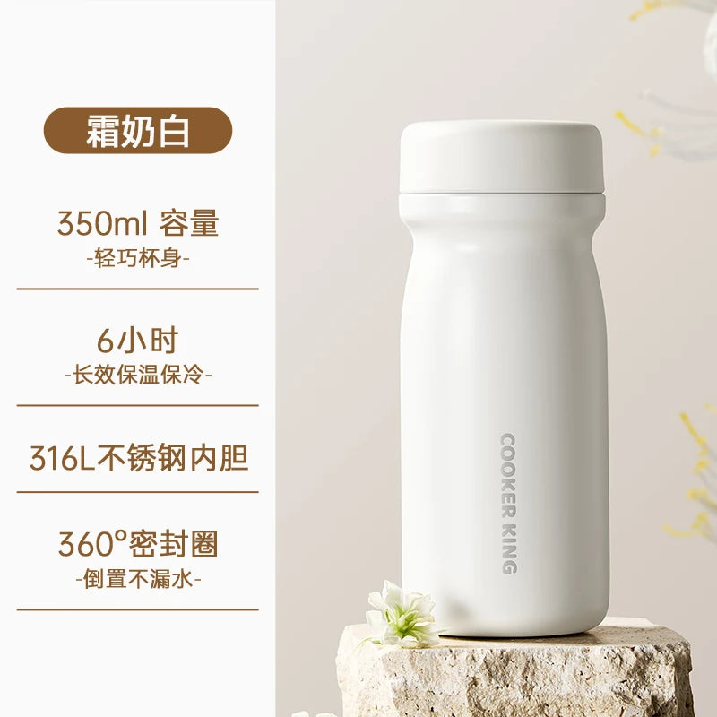COOKER KING Leakproof Thermos for Travel Commuting Office Use Keep Your Beverages at Desired Temperature Stainless Stee