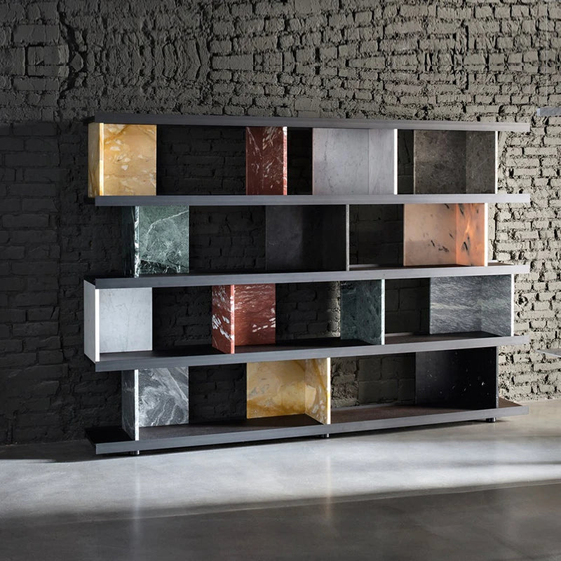 marble bookcases book shelf bookcase bookshelf wood bookcase Shelf storage Home furniture