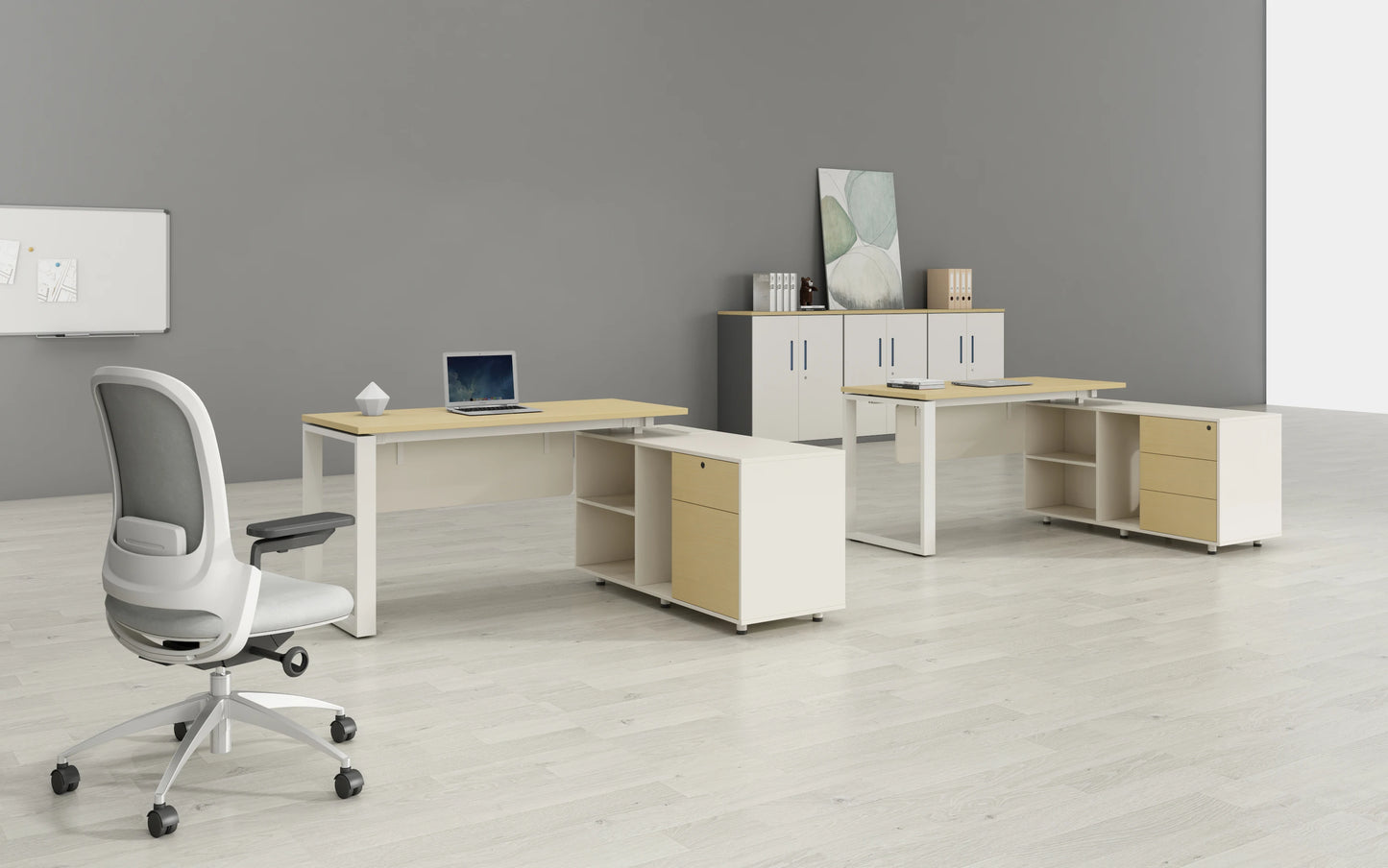 Modern Pc Laptop  Working Table Executive Office Desk With Cabinet Single Computer Desk for Office