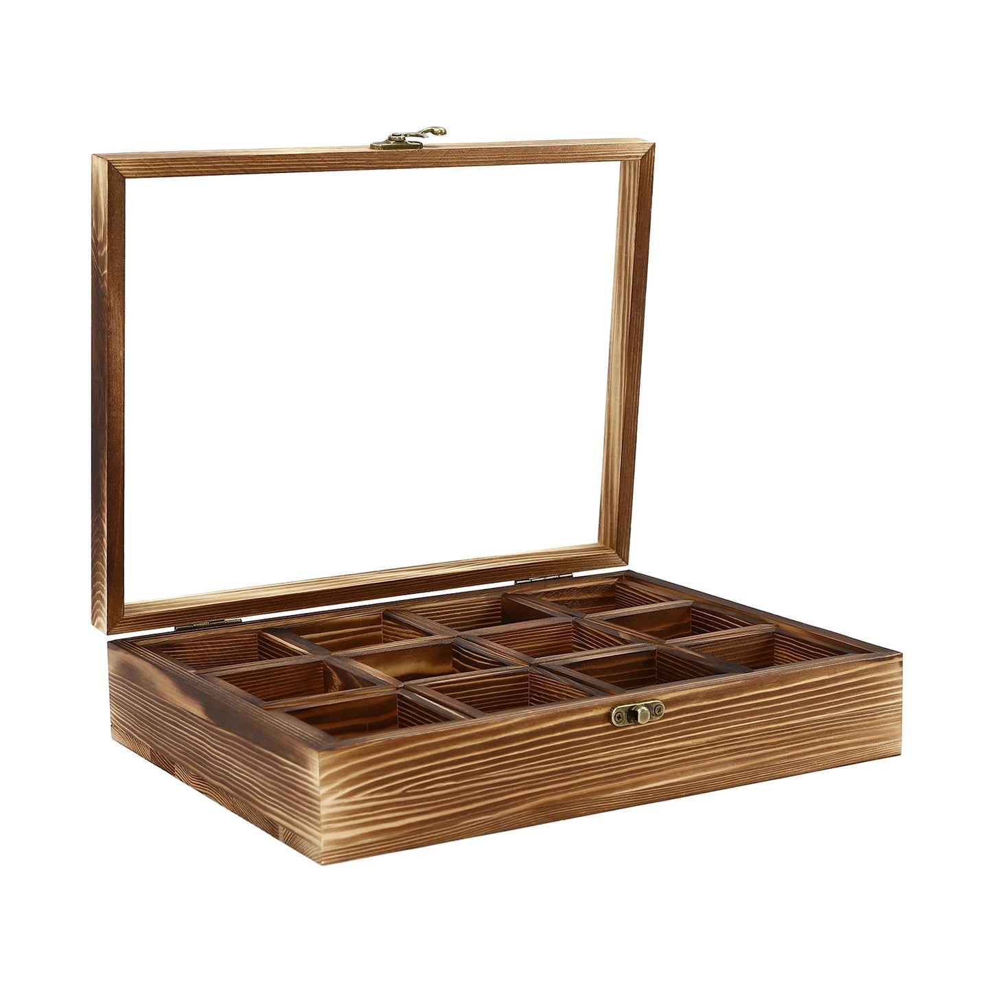 Retro Style Wooden Spice Box Wooden Spice Box with 12 Containers Storage Cans Spice Fit Box