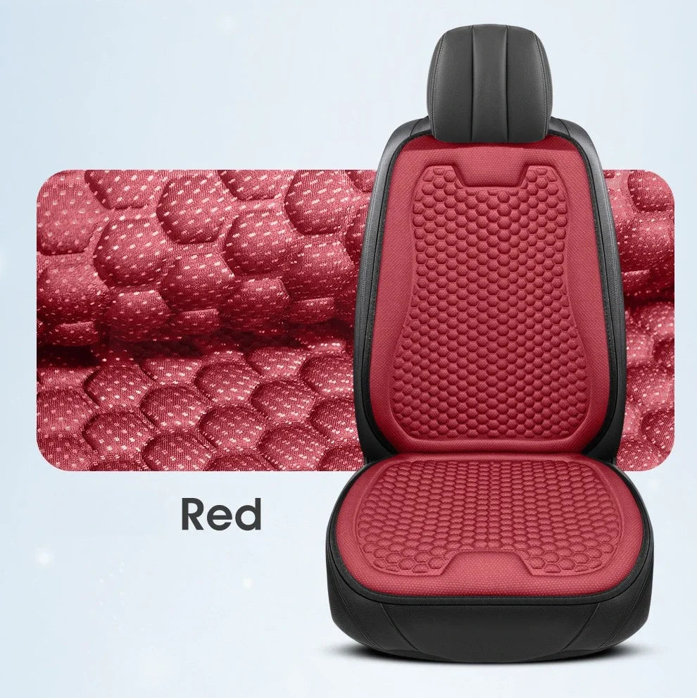 Breathable Comfortable Summer Cool Ice Silk Car Seat Cushions with 3D Spherical Protrusions Soft for Most Cars