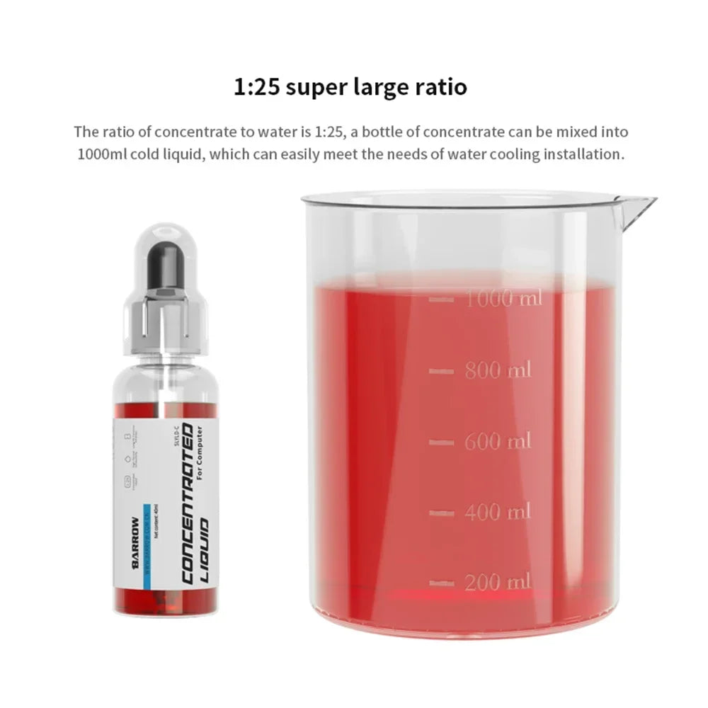 Barrow Water Cooling Liquid 40mL PC Coolant Anti-corrosion Thermal Fluid Cooling Special Concentrated Cold Liquid SLYLD-C