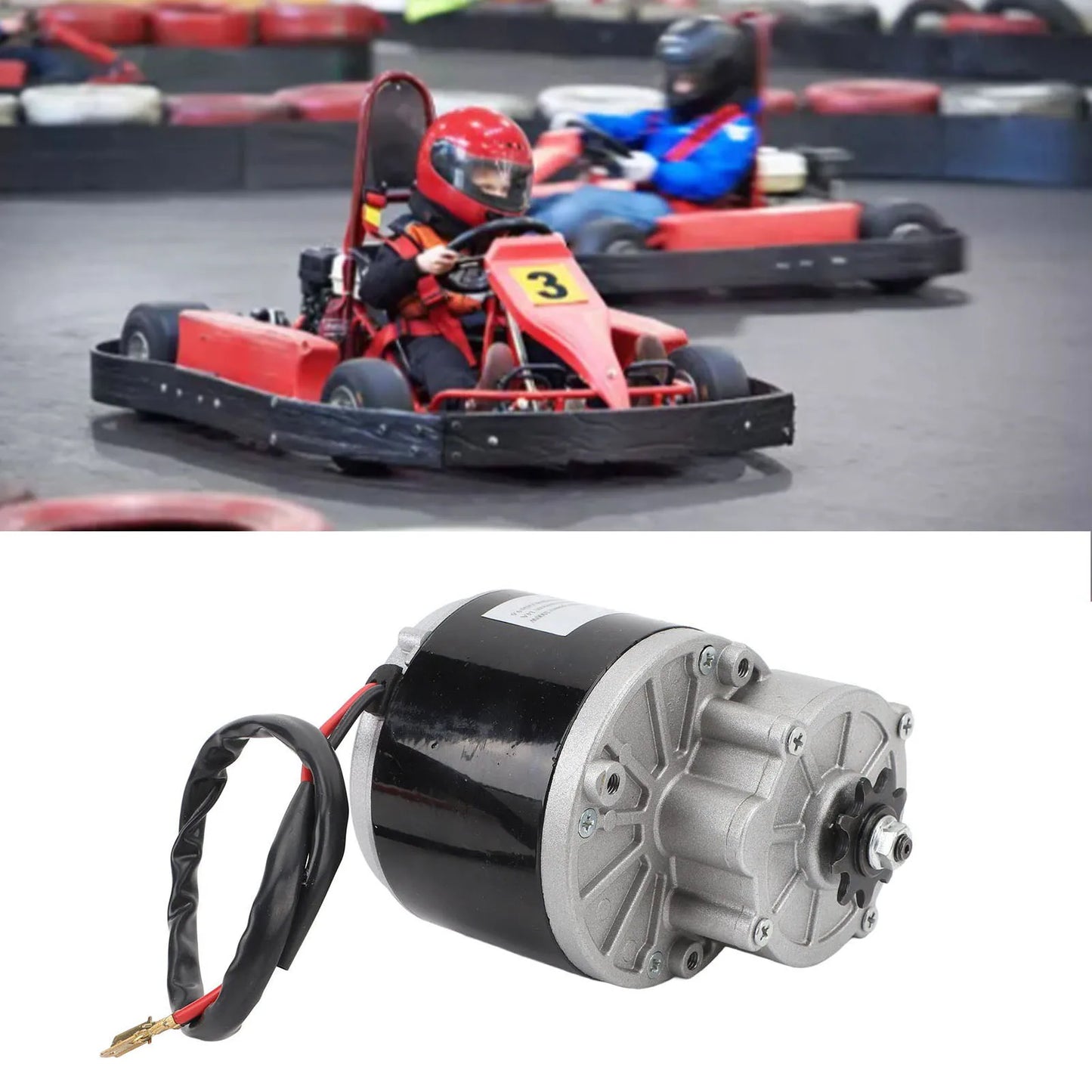24V 1000W Gear Reduction Electric Motor Electric  Motor Reductor for Electric Bike Tricycle Go Karts Bike Reduction Motor