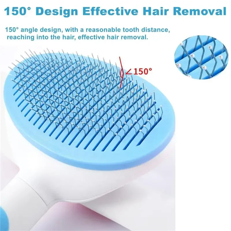 Pet Brush Hair Removes Dog Cat Comb Hair Comb for Cats Dogs Grooming Hair Cleaner Cleaning Beauty Slicker Brush Cat Supplies
